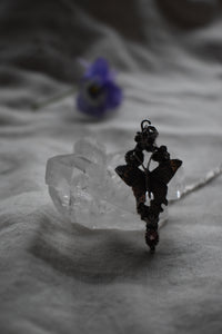 Swallowtail Butterfly & Spring Blossoms -Tourmaline