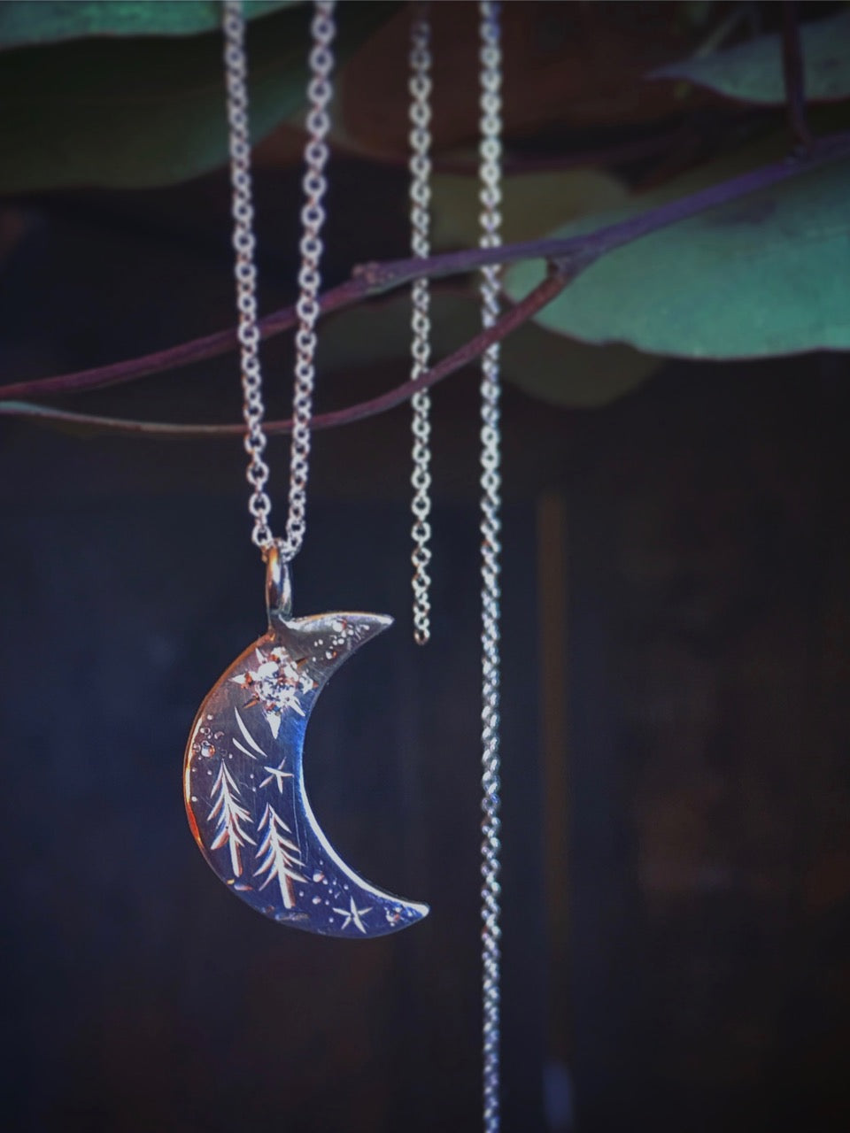 Necklace with deals moon pendant